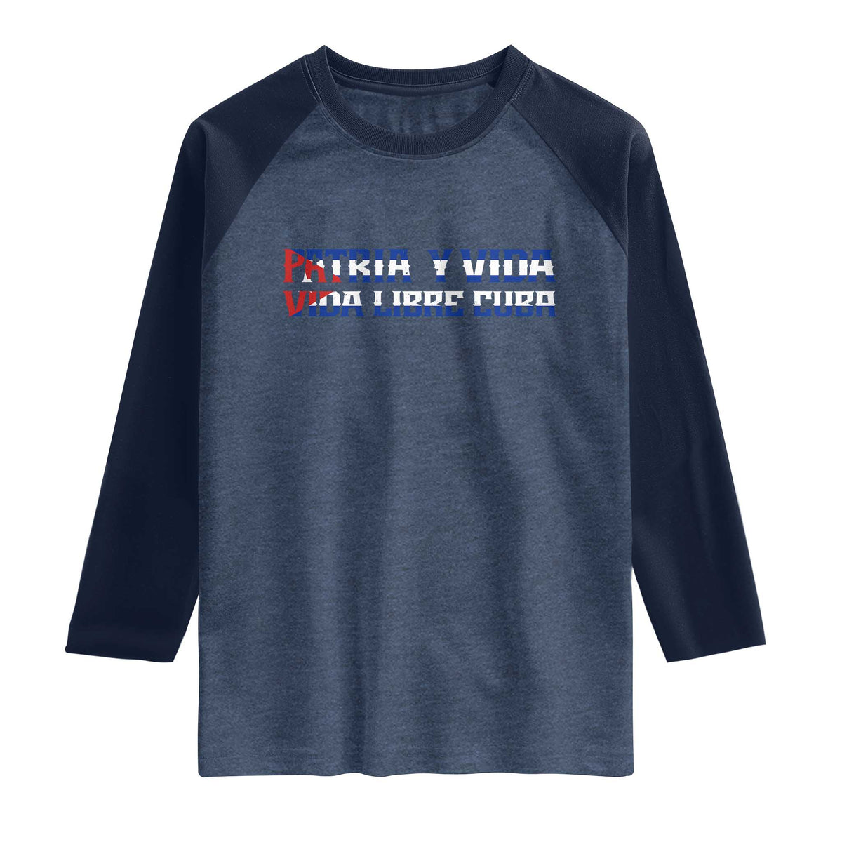 Viva Cuba Libre Raglan Shirt Cuban Freedom Movement