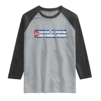 Viva Cuba Libre Raglan Shirt Cuban Freedom Movement