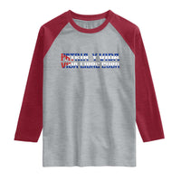 Viva Cuba Libre Raglan Shirt Cuban Freedom Movement