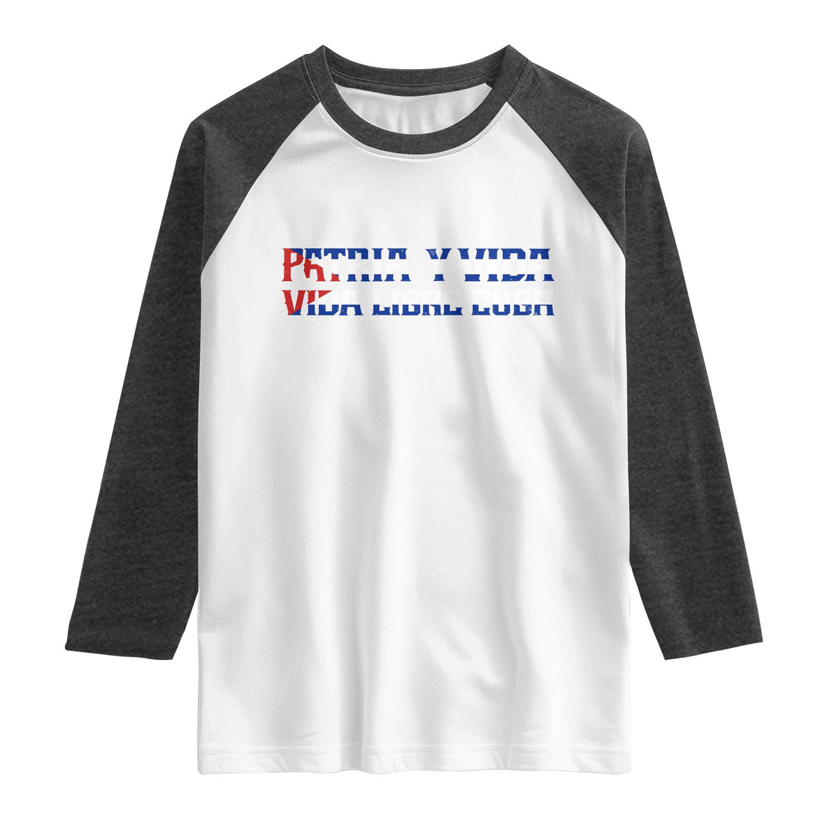 Viva Cuba Libre Raglan Shirt Cuban Freedom Movement