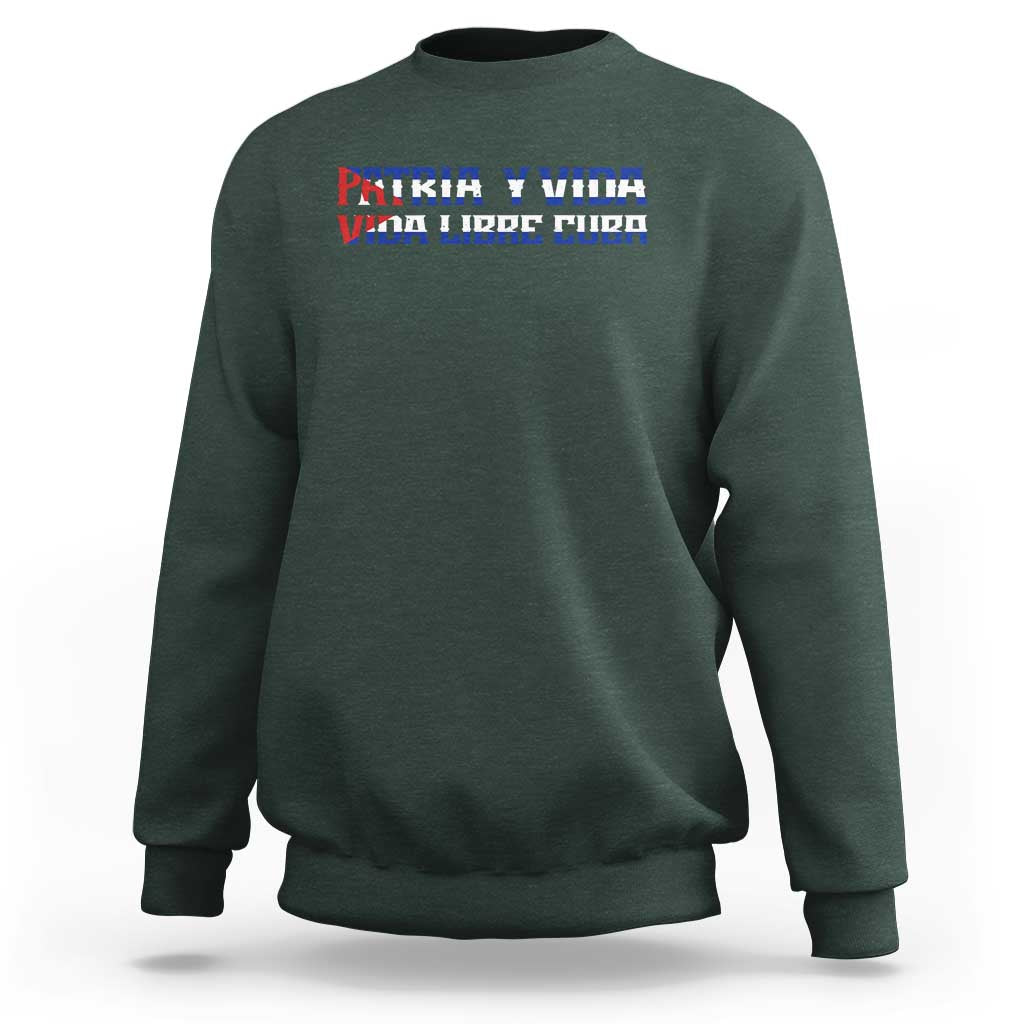 Viva Cuba Libre Sweatshirt Cuban Freedom Movement