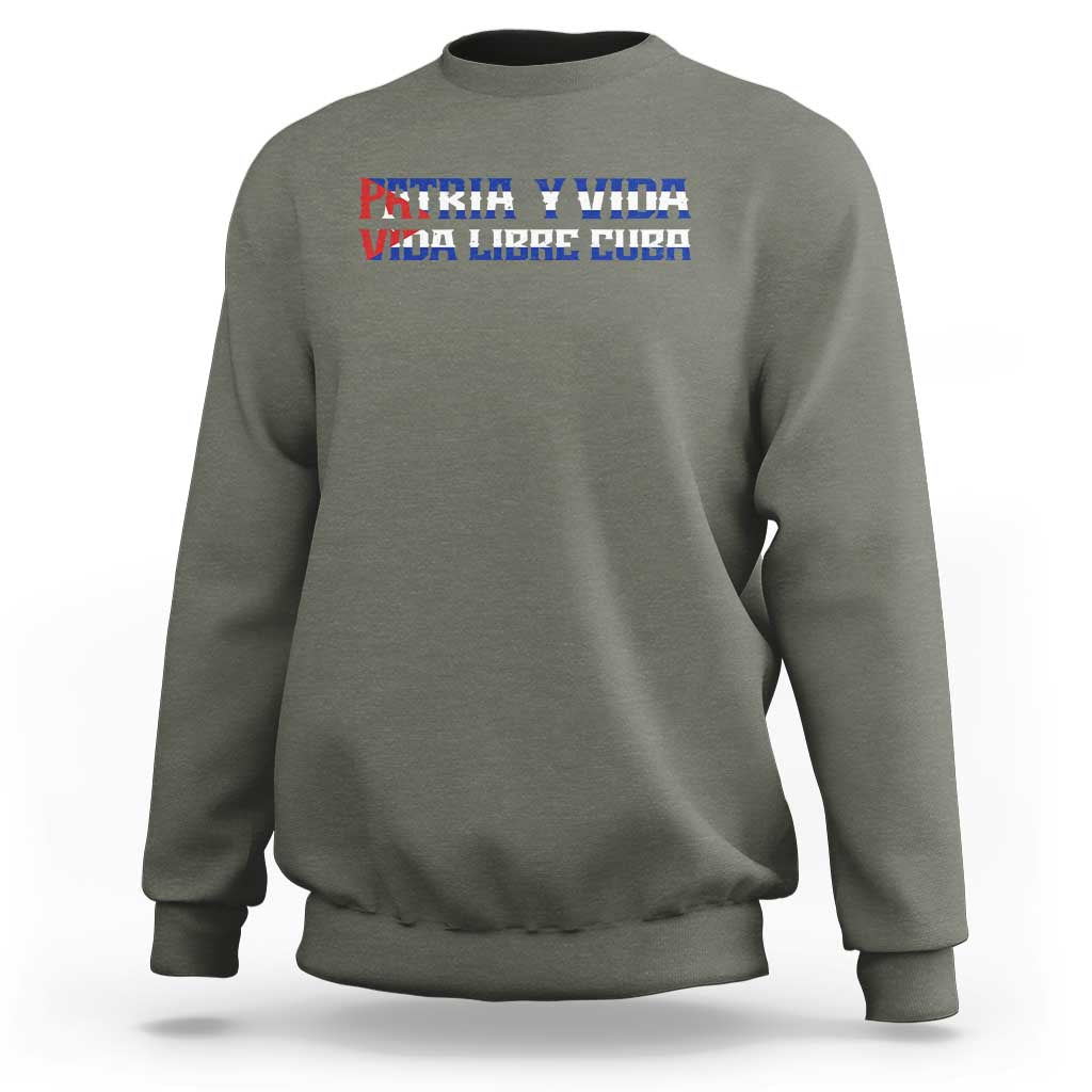 Viva Cuba Libre Sweatshirt Cuban Freedom Movement