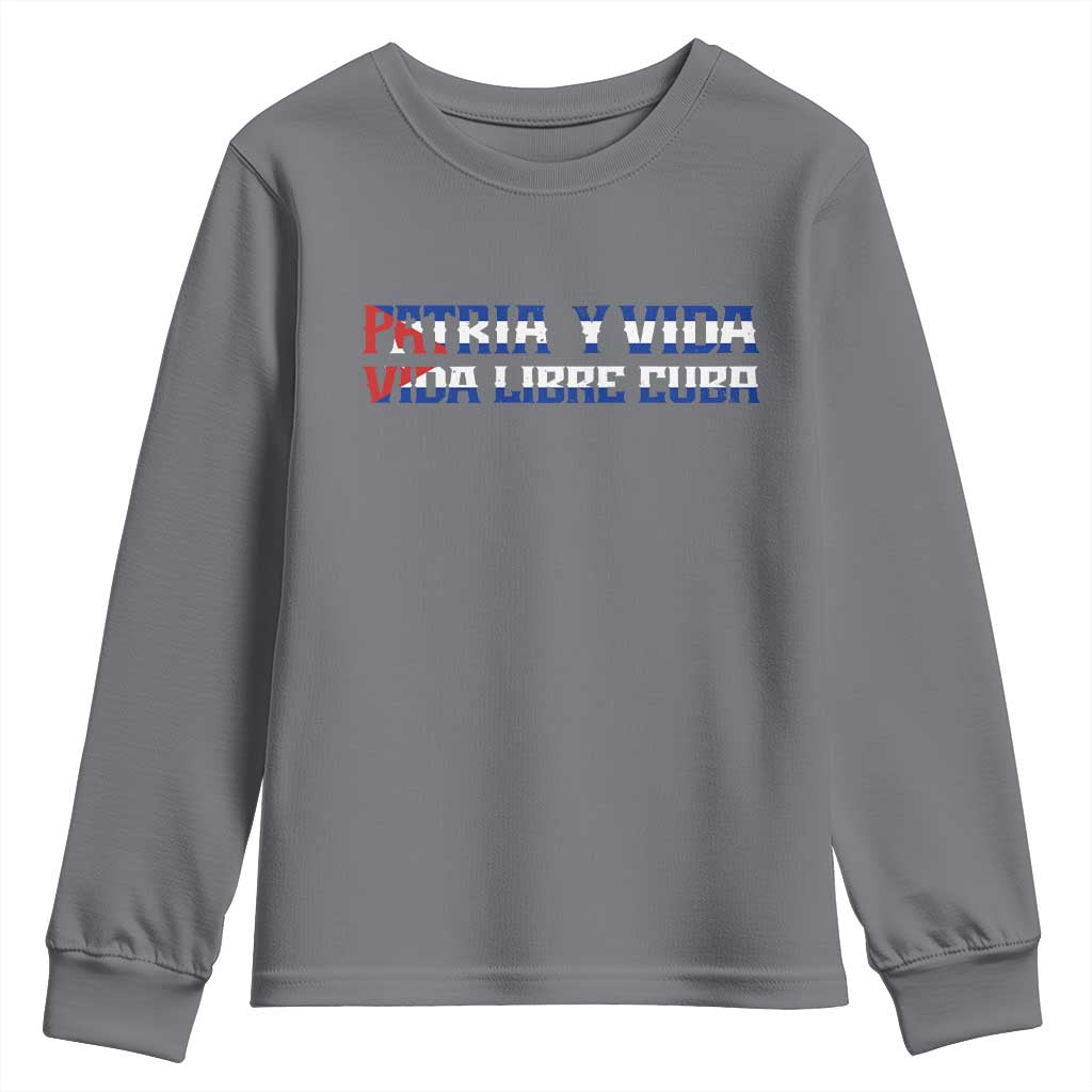 Viva Cuba Libre Youth Sweatshirt Cuban Freedom Movement