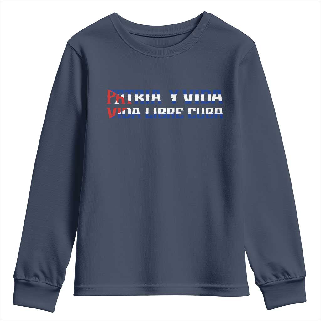 Viva Cuba Libre Youth Sweatshirt Cuban Freedom Movement
