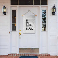 In May We Wear Black Garden Flag Skin Cancer Support Gift For Her