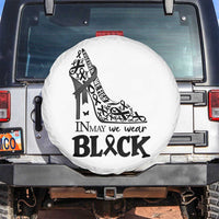 In May We Wear Black Spare Tire Cover Skin Cancer Support Gift For Her