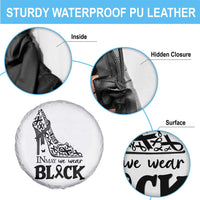 In May We Wear Black Spare Tire Cover Skin Cancer Support Gift For Her