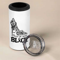 In May We Wear Black 4 in 1 Can Cooler Tumbler Skin Cancer Support Gift For Her