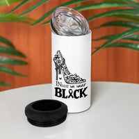 In May We Wear Black 4 in 1 Can Cooler Tumbler Skin Cancer Support Gift For Her