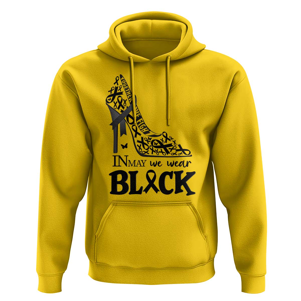 In May We Wear Black Hoodie Skin Cancer Support Gift For Her