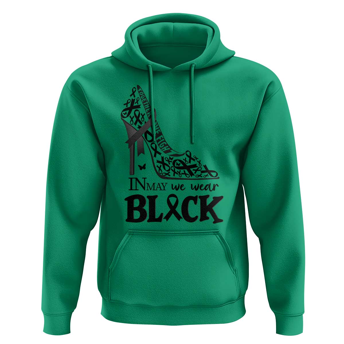 In May We Wear Black Hoodie Skin Cancer Support Gift For Her