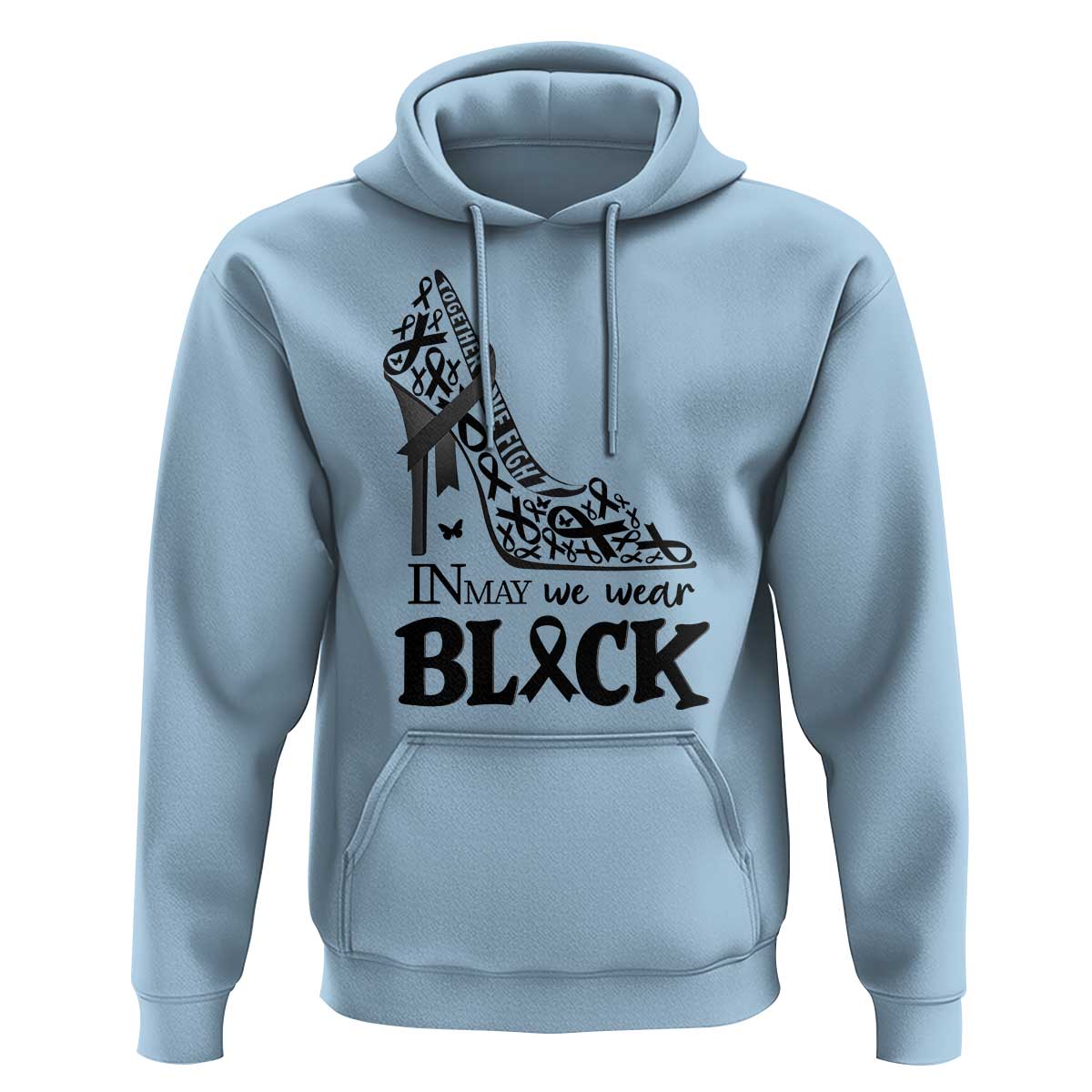 In May We Wear Black Hoodie Skin Cancer Support Gift For Her