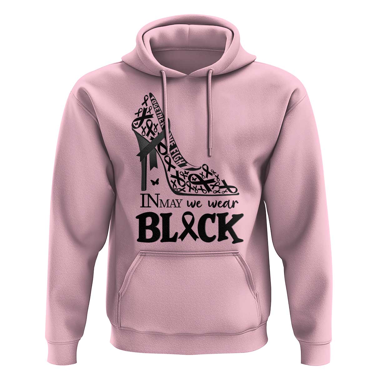 In May We Wear Black Hoodie Skin Cancer Support Gift For Her