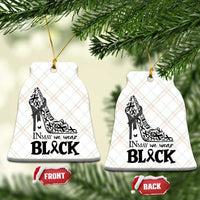 In May We Wear Black Ceramic Ornament Skin Cancer Support Gift For Her