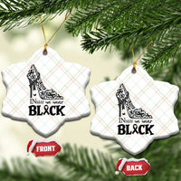 In May We Wear Black Ceramic Ornament Skin Cancer Support Gift For Her