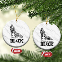 In May We Wear Black Ceramic Ornament Skin Cancer Support Gift For Her