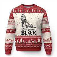In May We Wear Black Ugly Christmas Sweater Skin Cancer Support Gift For Her