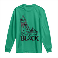 In May We Wear Black Long Sleeve Shirt Skin Cancer Support Gift For Her