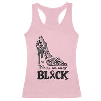 In May We Wear Black Racerback Tank Top Skin Cancer Support Gift For Her