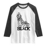 In May We Wear Black Raglan Shirt Skin Cancer Support Gift For Her