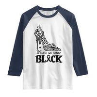 In May We Wear Black Raglan Shirt Skin Cancer Support Gift For Her