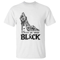 In May We Wear Black T Shirt Skin Cancer Support Gift For Her