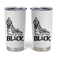 In May We Wear Black Tumbler Cup Skin Cancer Support Gift For Her