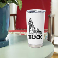 In May We Wear Black Tumbler Cup Skin Cancer Support Gift For Her