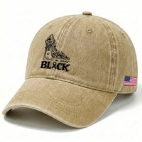 In May We Wear Black Washed Cotton Baseball Cap Skin Cancer Support Gift For Her