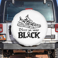 In May We Wear Black Spare Tire Cover Melanoma Support Family Gift