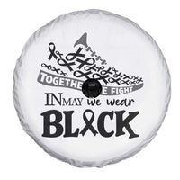 In May We Wear Black Spare Tire Cover Melanoma Support Family Gift
