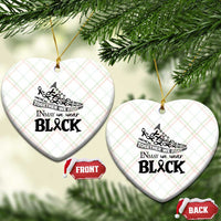 In May We Wear Black Ceramic Ornament Melanoma Support Family Gift