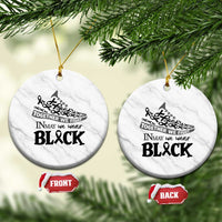 In May We Wear Black Ceramic Ornament Melanoma Support Family Gift