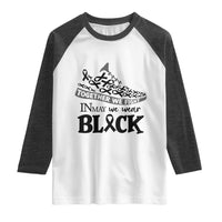 In May We Wear Black Raglan Shirt Melanoma Support Family Gift