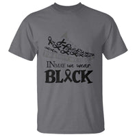 In May We Wear Black T Shirt Melanoma Support Family Gift