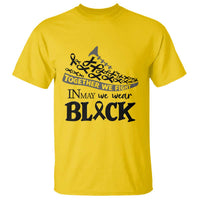 In May We Wear Black T Shirt Melanoma Support Family Gift
