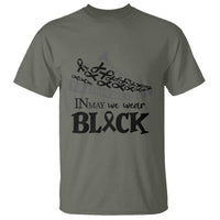 In May We Wear Black T Shirt Melanoma Support Family Gift