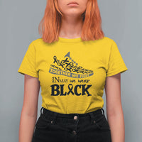 In May We Wear Black T Shirt For Women Melanoma Support Family Gift