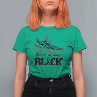 In May We Wear Black T Shirt For Women Melanoma Support Family Gift