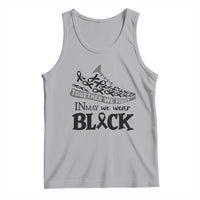 In May We Wear Black Tank Top Melanoma Support Family Gift