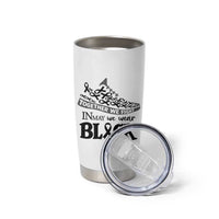 In May We Wear Black Tumbler Cup Melanoma Support Family Gift
