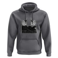Fuck Melanoma Hoodie Skeleton Hand Black Ribbon Awareness