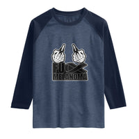 Fuck Melanoma Raglan Shirt Skeleton Hand Black Ribbon Awareness