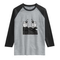 Fuck Melanoma Raglan Shirt Skeleton Hand Black Ribbon Awareness
