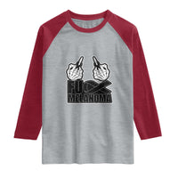 Fuck Melanoma Raglan Shirt Skeleton Hand Black Ribbon Awareness