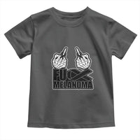 Fuck Melanoma Toddler T Shirt Skeleton Hand Black Ribbon Awareness
