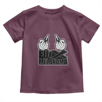 Fuck Melanoma Toddler T Shirt Skeleton Hand Black Ribbon Awareness