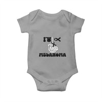 Fuck Melanoma Awareness Baby Onesie Skeleton Hand Ribbon Warrior Gift