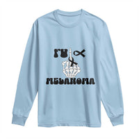 Fuck Melanoma Awareness Long Sleeve Shirt Skeleton Hand Ribbon Warrior Gift