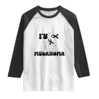 Fuck Melanoma Awareness Raglan Shirt Skeleton Hand Ribbon Warrior Gift
